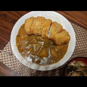 我が家のカツカレー